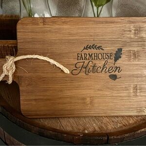Farmhouse Kitchen Bamboo Cutting Board